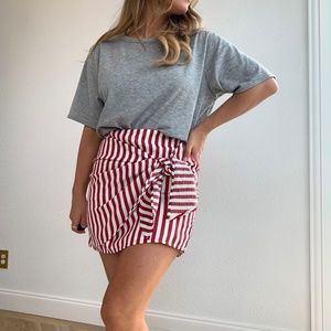 Ooh La Luxe Striped Mini Skirt